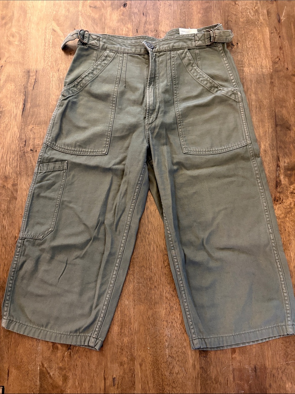 Citizens of Humanity Kendall Cropped Wide Leg Utility / Cargo Pant